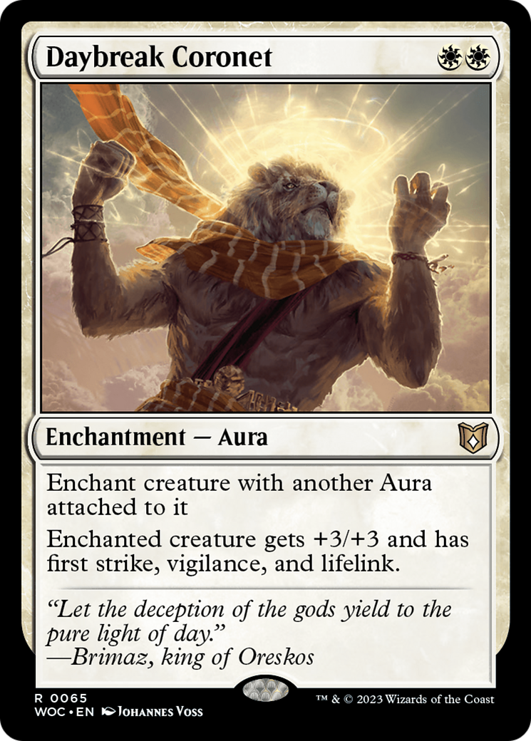 {R} Daybreak Coronet [Wilds of Eldraine Commander][WOC 065]