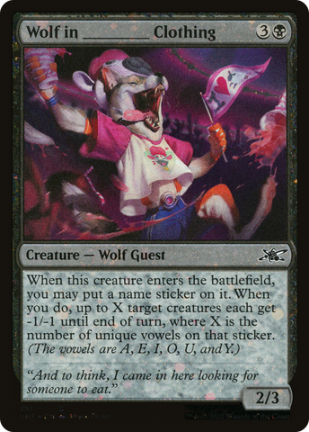 {C} Wolf in _____ Clothing (Galaxy Foil) [Unfinity][UNF 381]