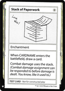 {R} Stack of Paperwork [Mystery Booster Playtest Cards][CON CMB1 013]