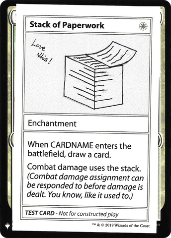 {R} Stack of Paperwork [Mystery Booster Playtest Cards][CON CMB1 013]