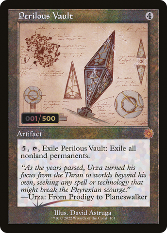 {R} Perilous Vault (Schematic) (Serial Numbered) [The Brothers' War Retro Artifacts][BRR 101]