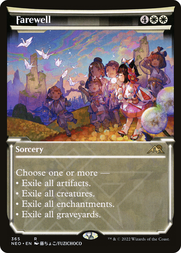 {R} Farewell (Showcase Soft Glow) [Kamigawa: Neon Dynasty][NEO 365]