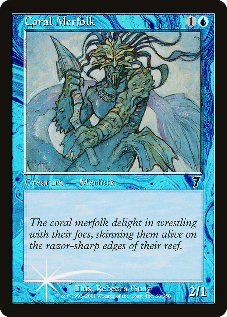 {C} Coral Merfolk [Seventh Edition][7ED 066]
