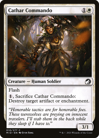 {C} Cathar Commando [Innistrad: Midnight Hunt][MID 010]
