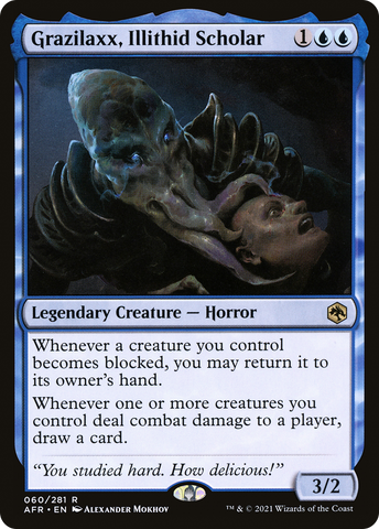 {R} Grazilaxx, Illithid Scholar [Dungeons & Dragons: Adventures in the Forgotten Realms][AFR 060]