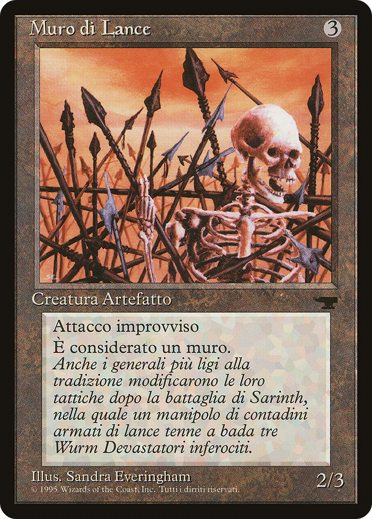 {C} Wall of Spears (Italian) - "Muro di Lance" [Rinascimento][RIN 148]