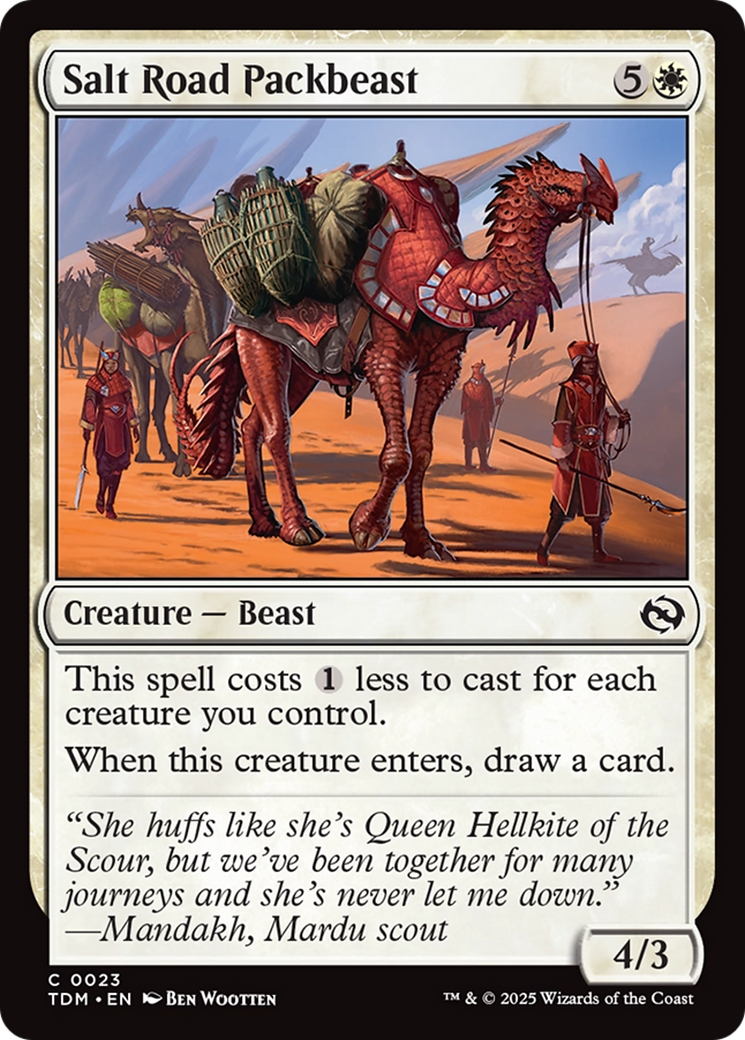 {@C} Salt Road Packbeast [Tarkir: Dragonstorm][TDM 023]
