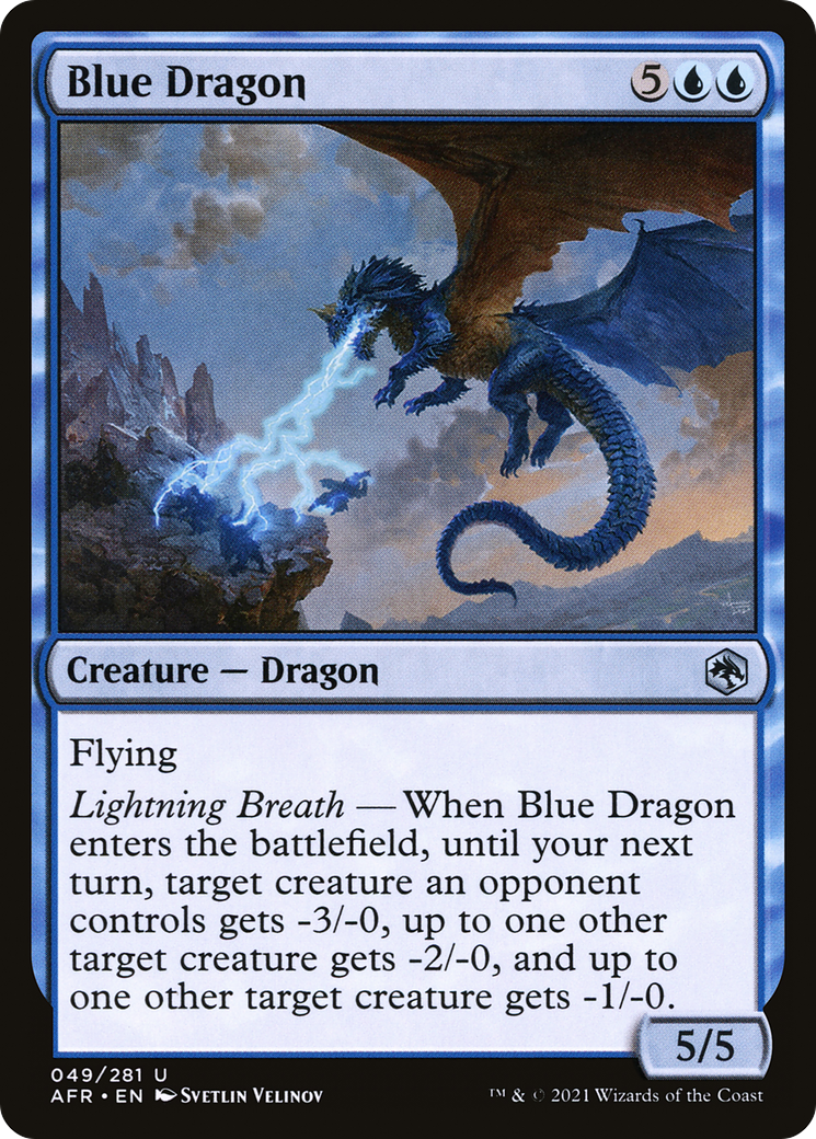 {C} Blue Dragon [Dungeons & Dragons: Adventures in the Forgotten Realms][AFR 049]