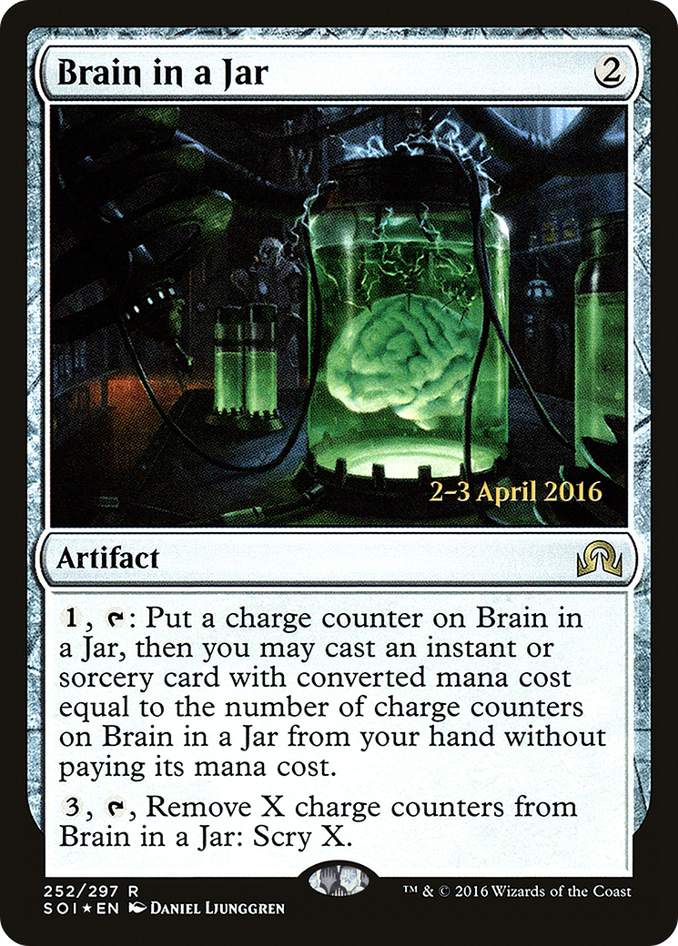 {R} Brain in a Jar [Shadows over Innistrad Prerelease Promos][PR SOI 252]