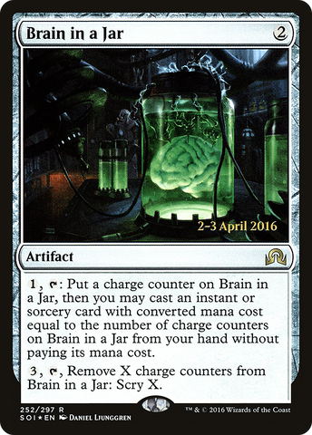 {R} Brain in a Jar [Shadows over Innistrad Prerelease Promos][PR SOI 252]