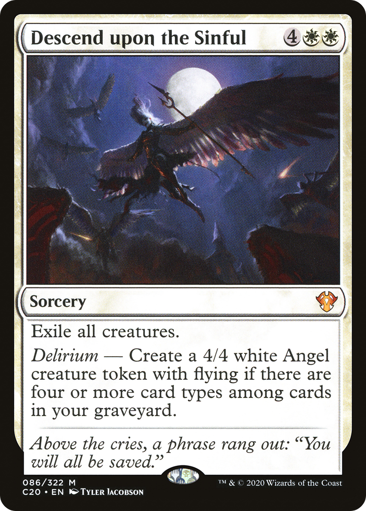 {R} Descend upon the Sinful [Commander 2020][C20 086]