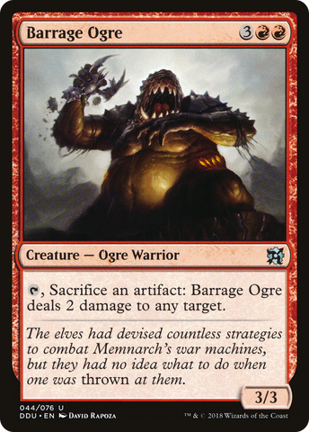 {C} Barrage Ogre [Duel Decks: Elves vs. Inventors][DDU 044]