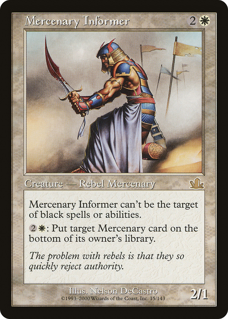 {R} Mercenary Informer [Prophecy][PCY 015]