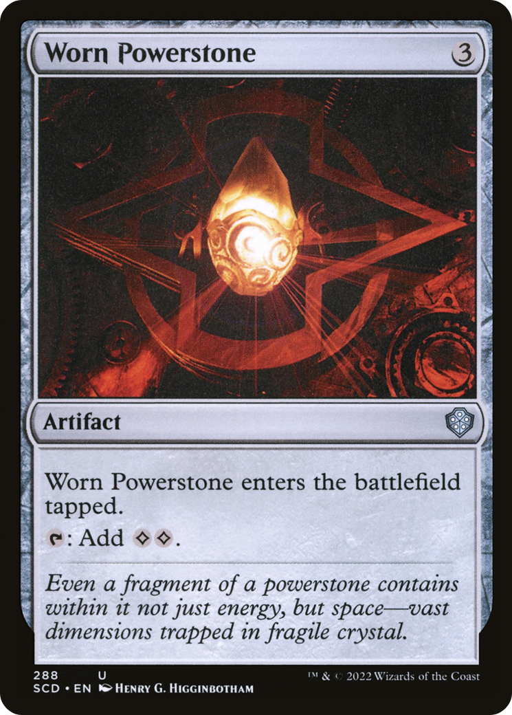 {C} Worn Powerstone [Starter Commander Decks][SCD 288]