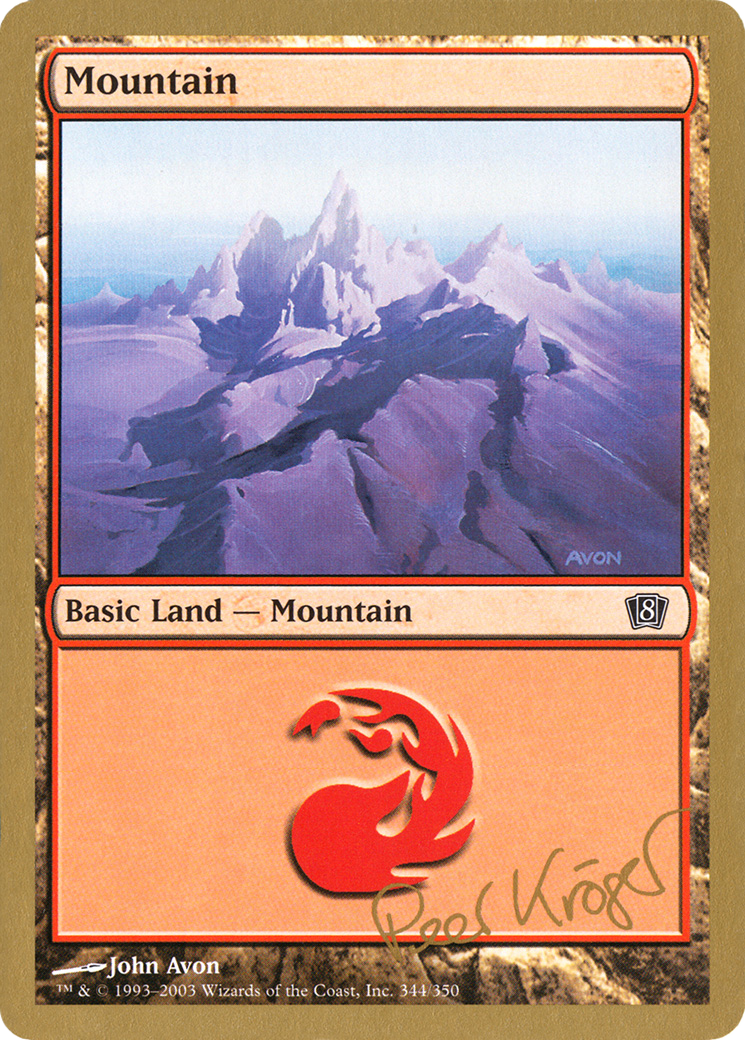 {B}[GB WC03 PK344] Mountain (344) (Peer Kroger) [World Championship Decks 2003]