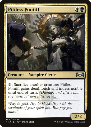 {C} Pitiless Pontiff [Ravnica Allegiance][RNA 194]
