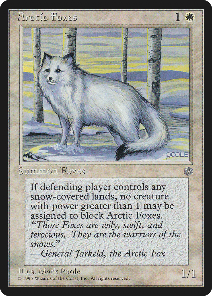 {C} Arctic Foxes [Ice Age][ICE 002]