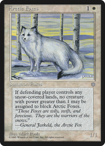 {C} Arctic Foxes [Ice Age][ICE 002]