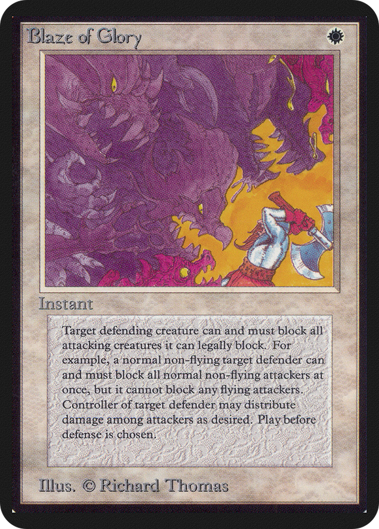 {R} Blaze of Glory [Alpha Edition][LEA 006]