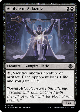 {@C} Acolyte of Aclazotz [The Lost Caverns of Ixalan][LCI 089]