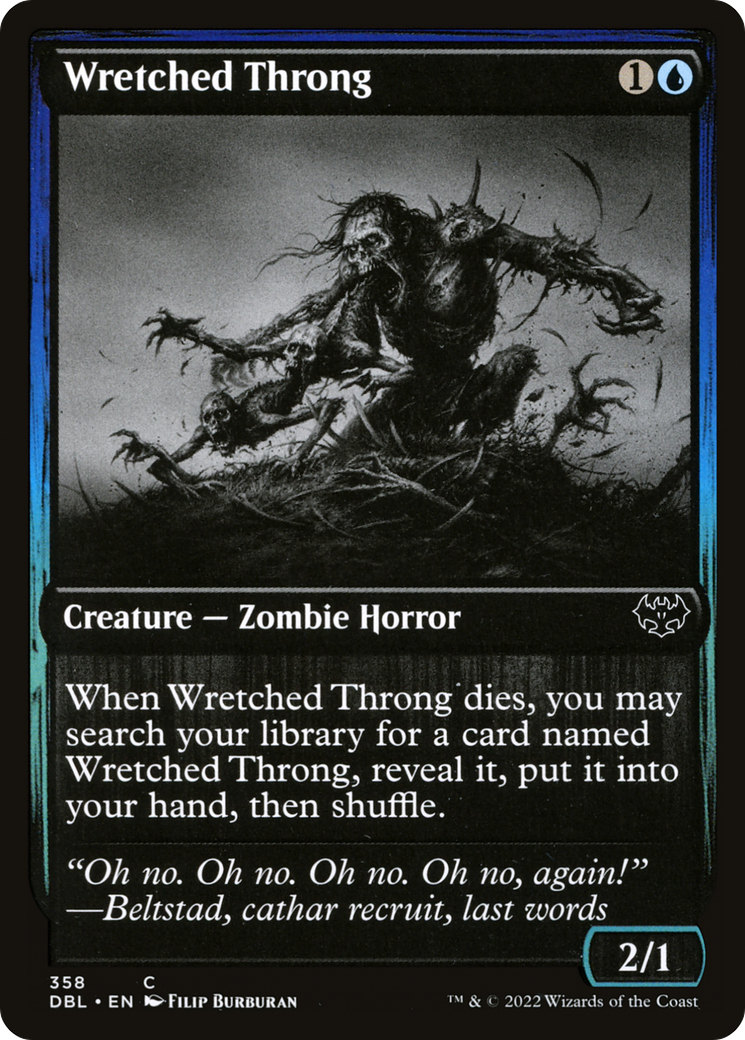 {C} Wretched Throng [Innistrad: Double Feature][DBL 358]