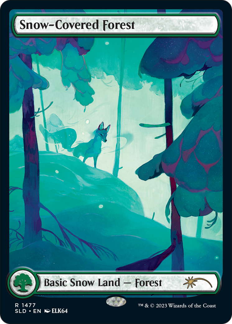{R} Snow-Covered Forest (1477) [Secret Lair Drop Series][SLD 1477]