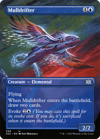 {C} Mulldrifter (Borderless Alternate Art) [Double Masters 2022][2X2 349]