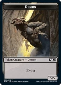 {T} Demon // Goblin Wizard Double-sided Token [Core Set 2021 Tokens][TM21 006]
