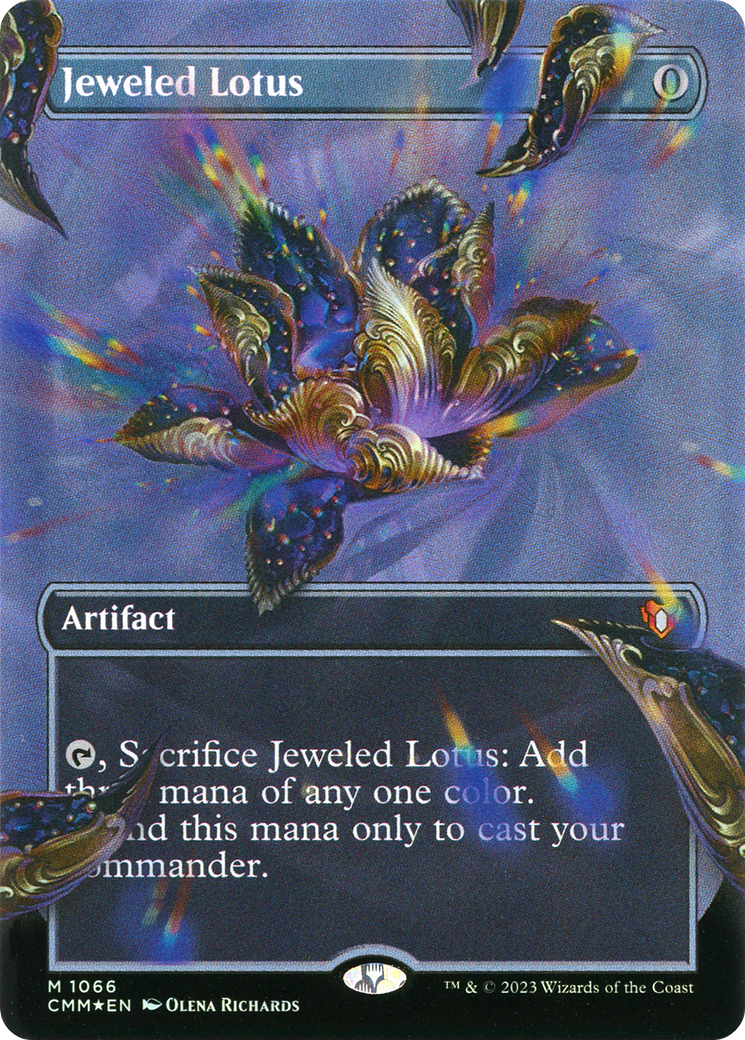 {R} Jeweled Lotus (Textured Foil) [Commander Masters][CMM 1066]