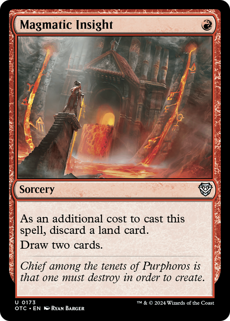 {C} Magmatic Insight [Outlaws of Thunder Junction Commander][OTC 173]