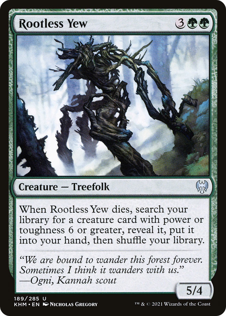 {C} Rootless Yew [Kaldheim][KHM 189]