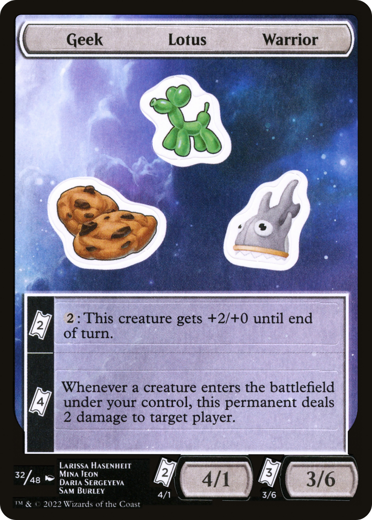 {C} Geek Lotus Warrior [Unfinity Stickers][SUNF 032]