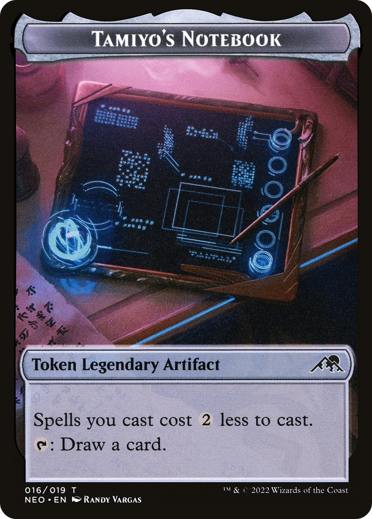 {T} Tamiyo's Notebook Token [Kamigawa: Neon Dynasty Tokens][TNEO 016]