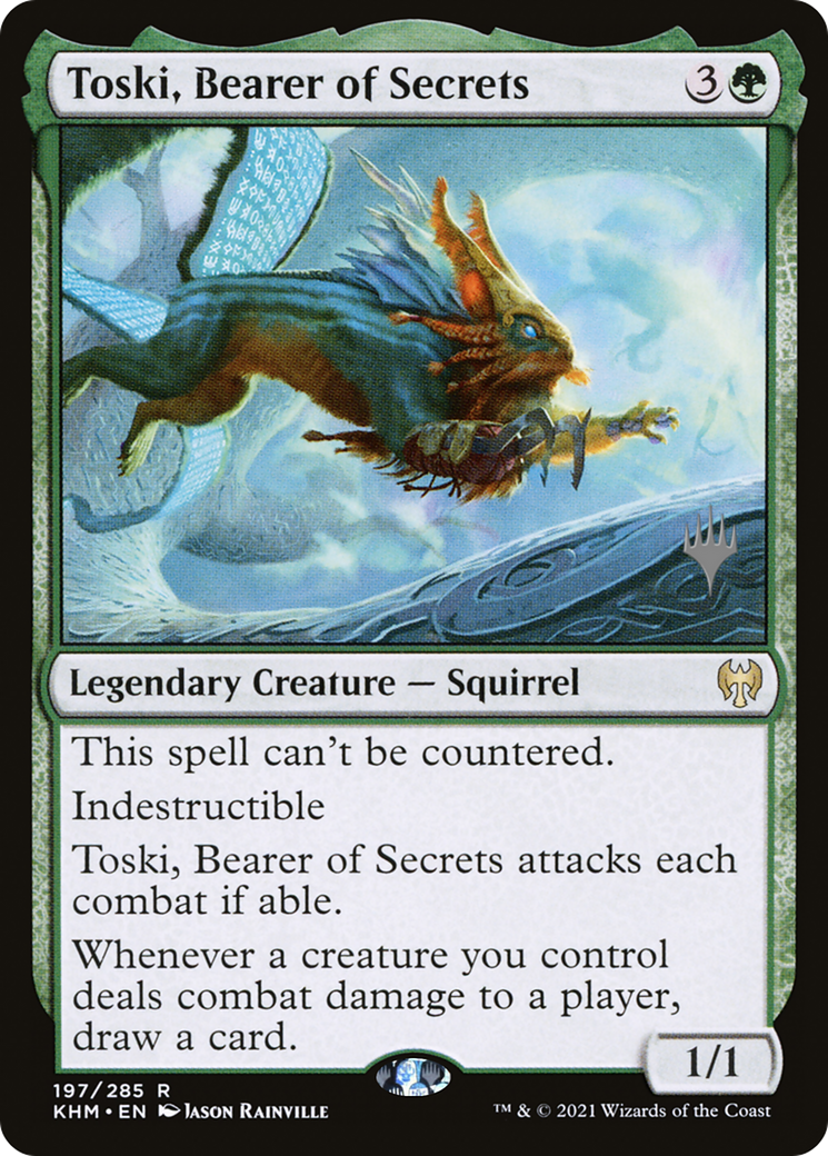 {R} Toski, Bearer of Secrets (Promo Pack) [Kaldheim Promos][PP KHM 197]