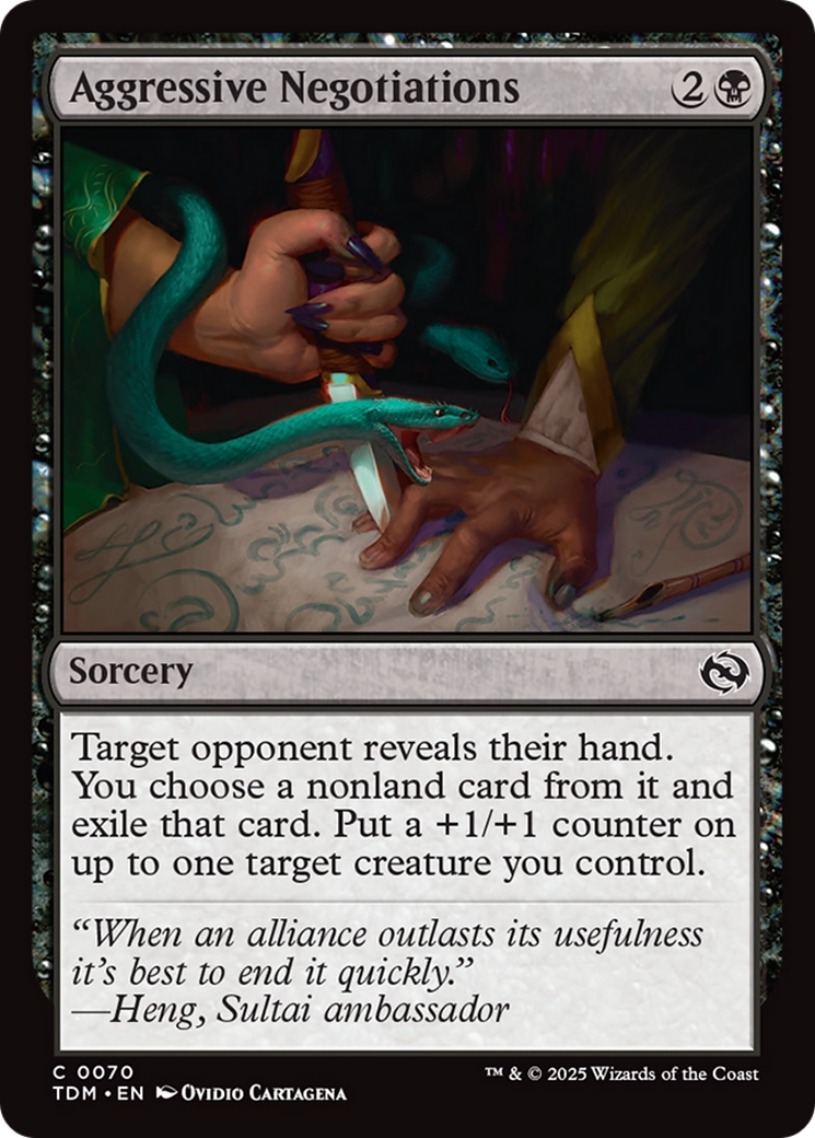 {@C} Aggressive Negotiations [Tarkir: Dragonstorm][TDM 070]