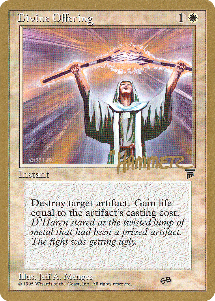 {C} Divine Offering (Shawn "Hammer" Regnier) (SB) [Pro Tour Collector Set][GB PTC SHR6SB]