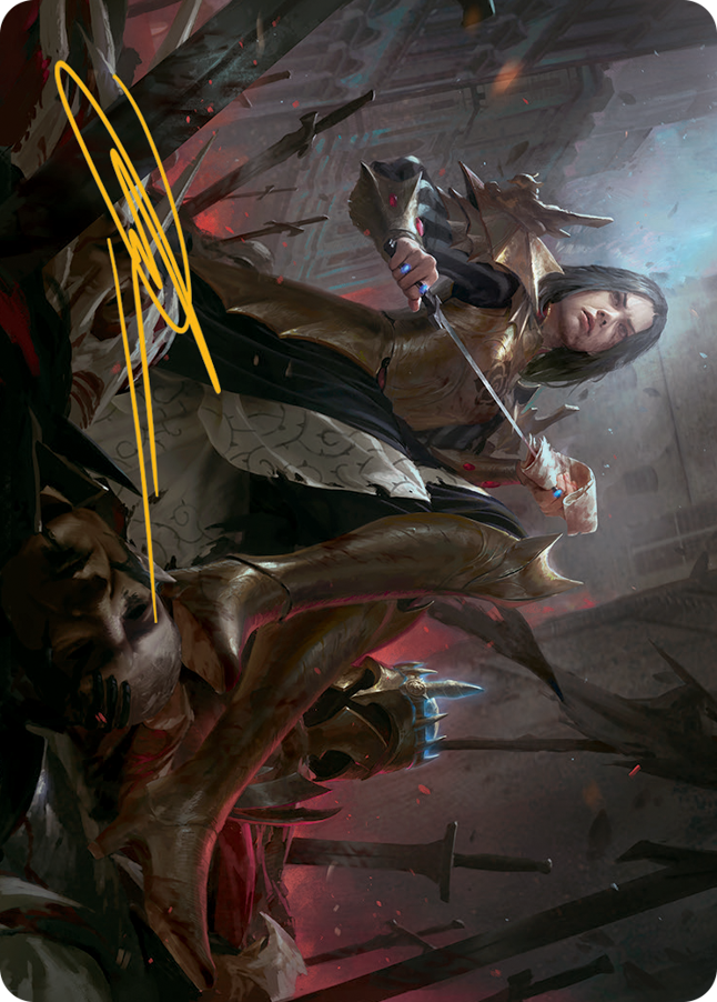 {A} Marchesa, Resolute Monarch Art Card (Gold-Stamped Signature) [March of the Machine Art Series][GS AMOM 025]
