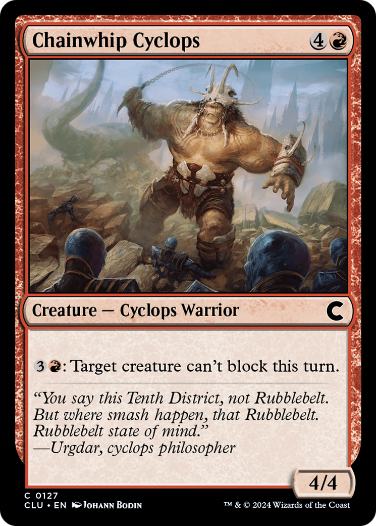 {C} Chainwhip Cyclops [Ravnica: Clue Edition][CLU 127]