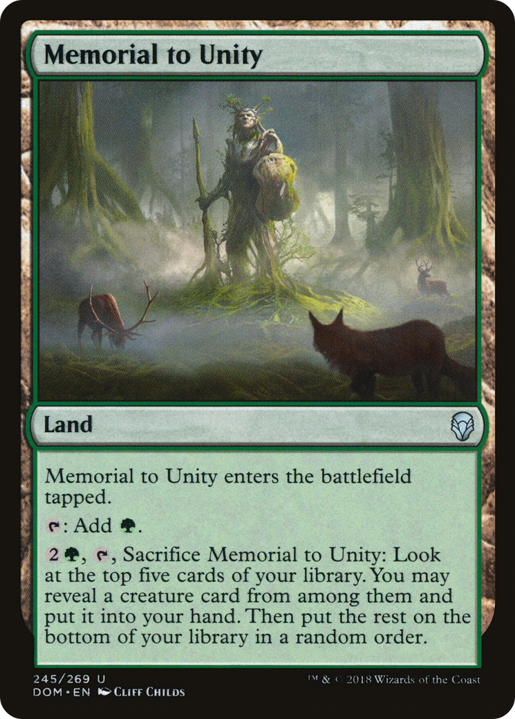 {C} Memorial to Unity [Dominaria][DOM 245]