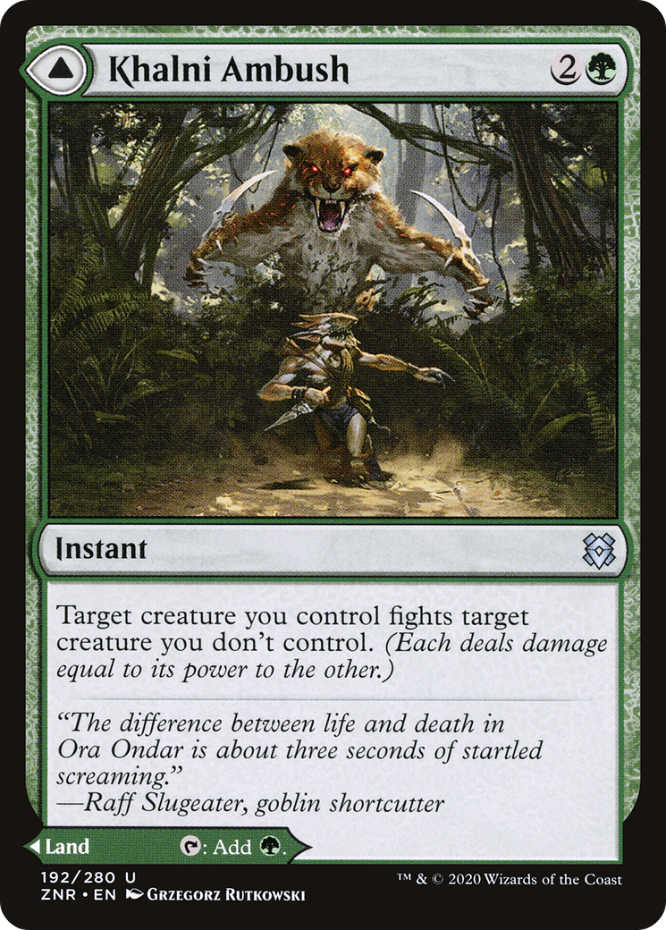 {C} Khalni Ambush // Khalni Territory [Zendikar Rising][ZNR 192]