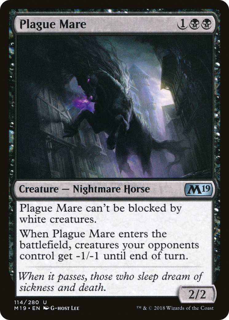 {C} Plague Mare [Core Set 2019][M19 114]