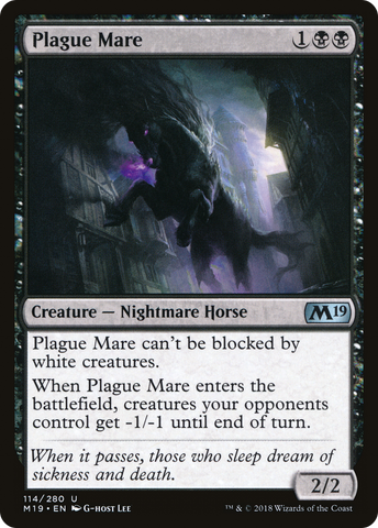 {C} Plague Mare [Core Set 2019][M19 114]