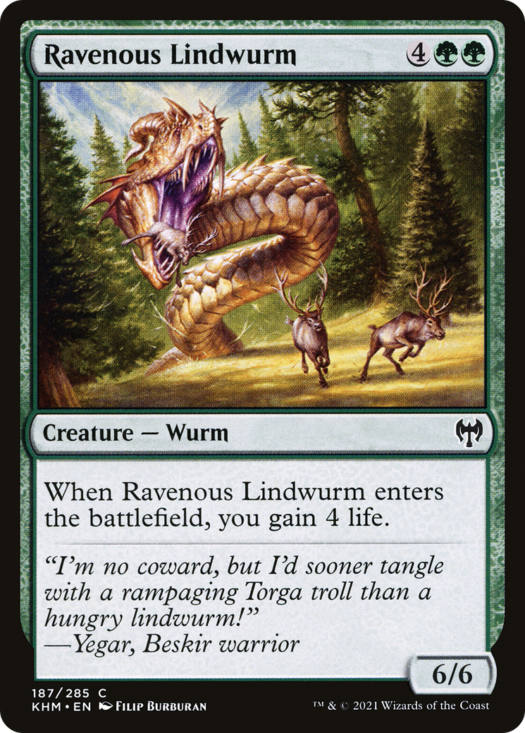 {C} Ravenous Lindwurm [Kaldheim][KHM 187]
