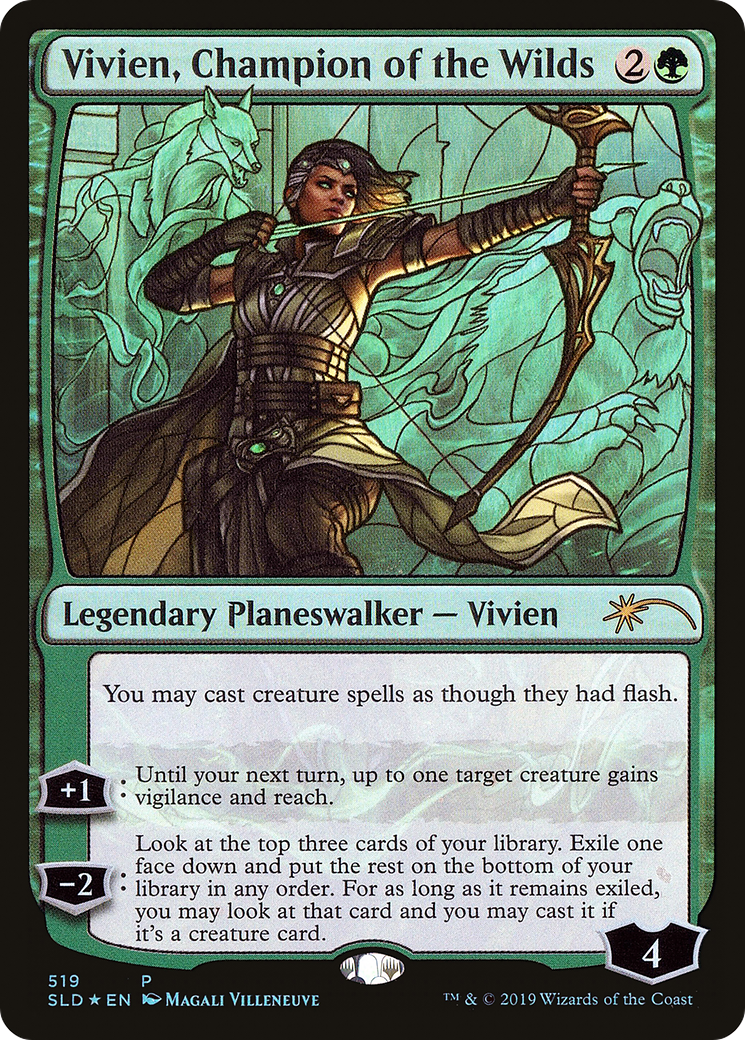 {R} Vivien, Champion of the Wilds (Secret Lair) [Secret Lair Drop Promos][SLD 519]
