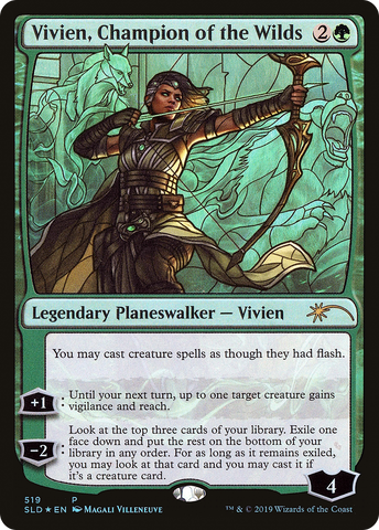 {R} Vivien, Champion of the Wilds (Secret Lair) [Secret Lair Drop Promos][SLD 519]