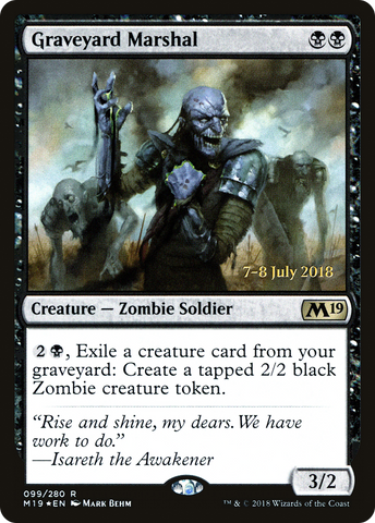 {R} Graveyard Marshal [Core Set 2019 Prerelease Promos][PR M19 099]