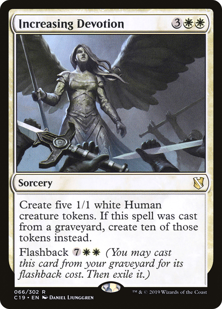 {R} Increasing Devotion [Commander 2019][C19 066]