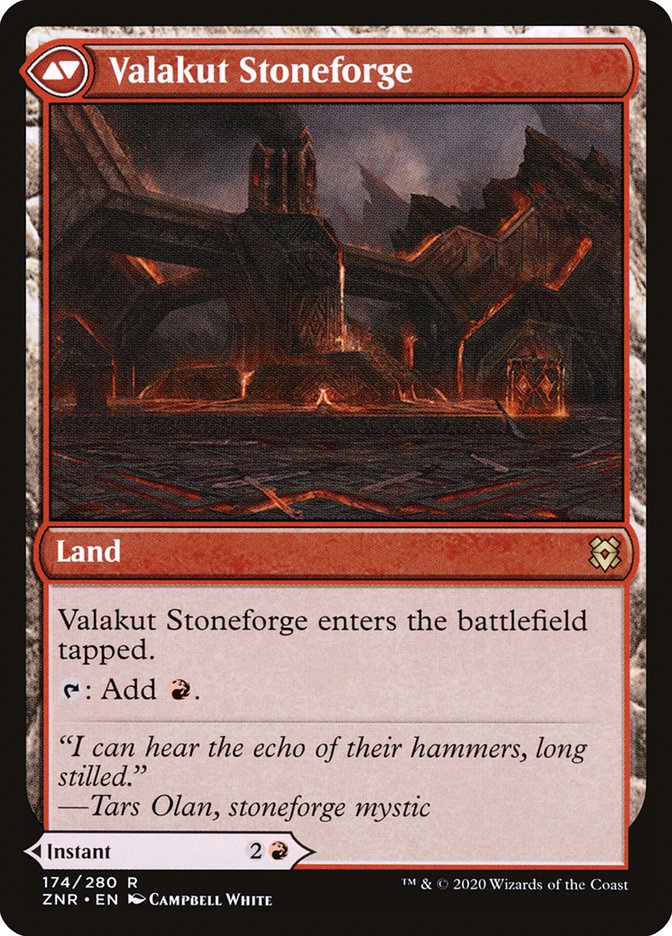 {R} Valakut Awakening // Valakut Stoneforge [Zendikar Rising][ZNR 174] - Misty Mountain Games