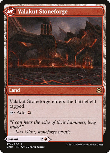 {R} Valakut Awakening // Valakut Stoneforge [Zendikar Rising][ZNR 174] - Misty Mountain Games