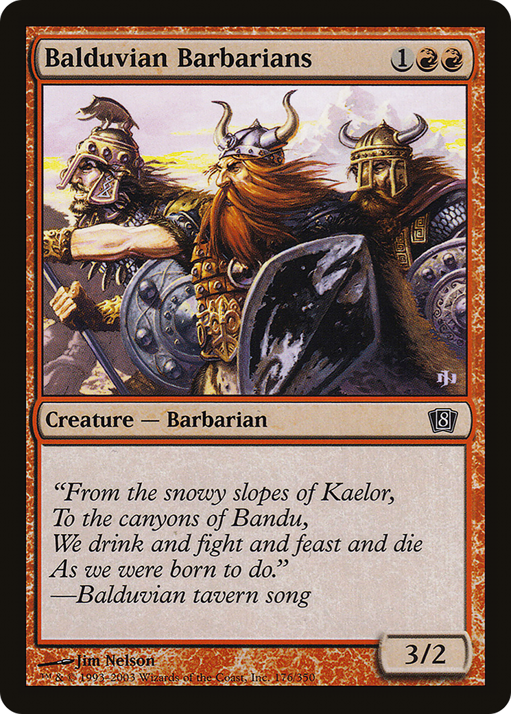 {C} Balduvian Barbarians [Eighth Edition][8ED 176]